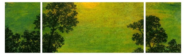 Obraz - Imitator of Ralph Albert Blakelock, Moonlight, reprodukce (170x50 cm)