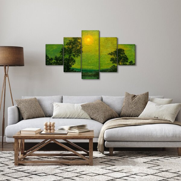 Obraz - Imitator of Ralph Albert Blakelock, Moonlight, reprodukce (125x70 cm)