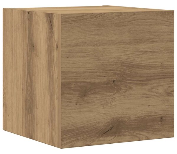 Sada 8 kusů nástěnné TV skříňka dub artisan kompozitní dřevo 3328952