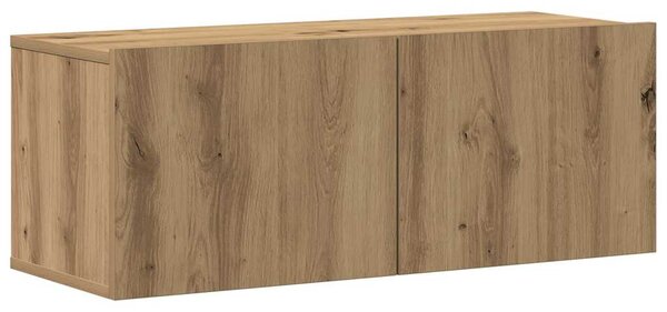 Sada 7 kusů nástěnné TV skříňka dub artisan kompozitní dřevo 3329140