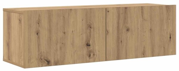 Sada 8 kusů nástěnné TV skříňka dub artisan kompozitní dřevo 3328952