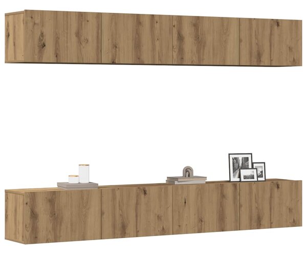 4dílná nástěnná TV skříňka Artisan dub 100 x 30 x 30 cm 3328946