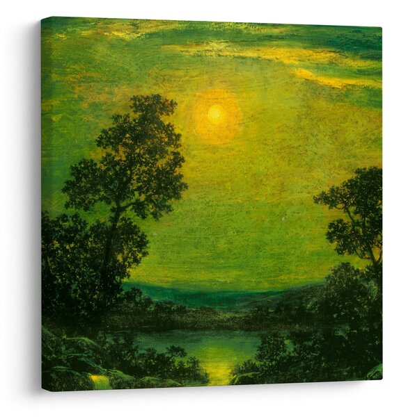 Obraz - Imitator of Ralph Albert Blakelock, Moonlight, reprodukce (30x30 cm)
