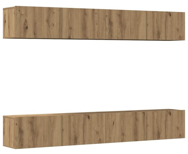 4dílná nástěnná TV skříňka Artisan dub 100 x 30 x 30 cm 3328946