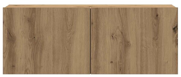 Sada 8 kusů nástěnné TV skříňka dub artisan kompozitní dřevo 3328950