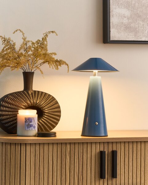 LED bezdrátová stolní lampa APAYAO se stmívačem Kov Modrá