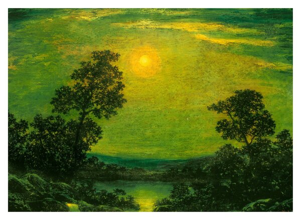 Obraz - Imitator of Ralph Albert Blakelock, Moonlight, reprodukce (70x50 cm)