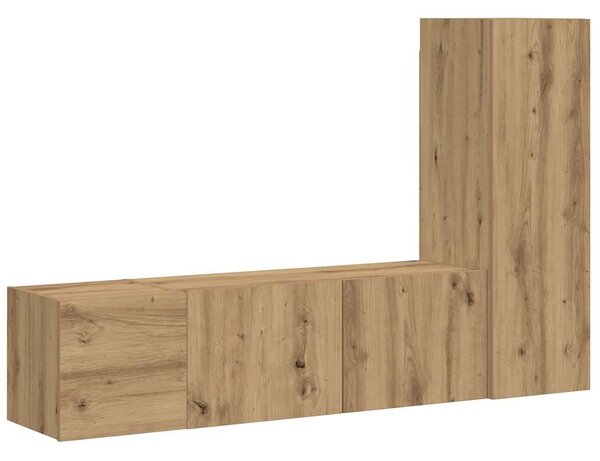 Nástěnné TV skříňky 3 ks dub artisan kompozitní 3328958