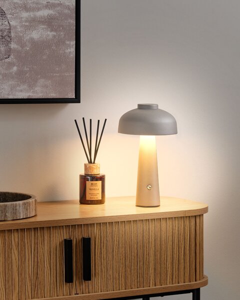 LED bezdrátová stolní lampa AGUSAN se stmívačem Kov Šedá