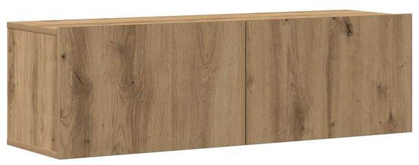 Sada 7 kusů nástěnné TV skříňka dub artisan kompozitní dřevo 3329140