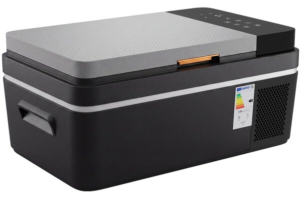 Outsunny kompresorová lednička 20 l, -20 °C až 20 °C, přenosná, ovládání přes aplikaci, LED, USB, ochrana baterie, 12/24 V & 100–240 V AC | Aosom
