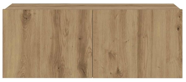 Nástěnné TV skříňky 3 ks dub artisan kompozitní 3328964