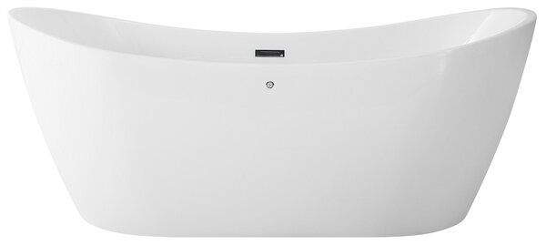 Volně stojící vířivka s LED osvětlením ANTIGUA 168 x 80 cm Bílá