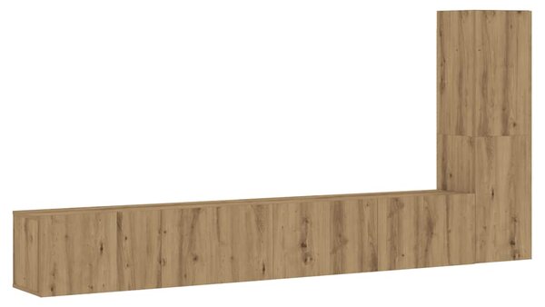 Nástěnné TV skříňky 3 ks dub artisan kompozitní 3328984