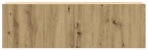 Sada 5 kusů nástěnné TV skříňka dub artisan kompozitní dřevo 3329000