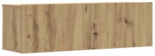 Sada 8 kusů nástěnné TV skříňka dub artisan kompozitní dřevo 3329012