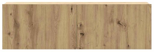 Sada 6 kusů nástěnné TV skříňka dub artisan kompozitní dřevo 3329002