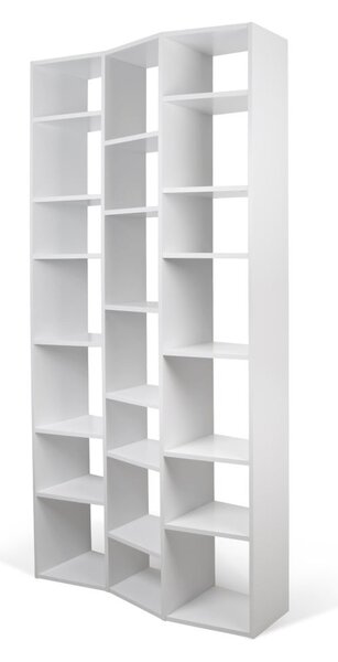 Bílá knihovna 108x224 cm Valsa – TemaHome