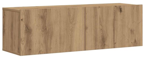 Sada 7 kusů nástěnné TV skříňka dub artisan kompozitní dřevo 3329020
