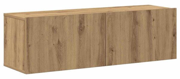 Sada 7 kusů nástěnné TV skříňka dub artisan kompozitní dřevo 3329016