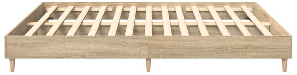 Rám postele bez matrace dub sonoma 180x200cm kompozitní dřevo 3329023