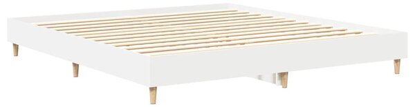 Rám postele bez matrace bílý 180x200cm Dřevěné konstrukce 3329021