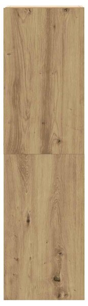 Sada 8 kusů nástěnné TV skříňka dub artisan kompozitní dřevo 3329012