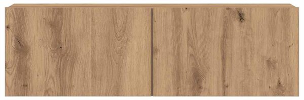 Sada 7 kusů nástěnné TV skříňka dub artisan kompozitní dřevo 3329020