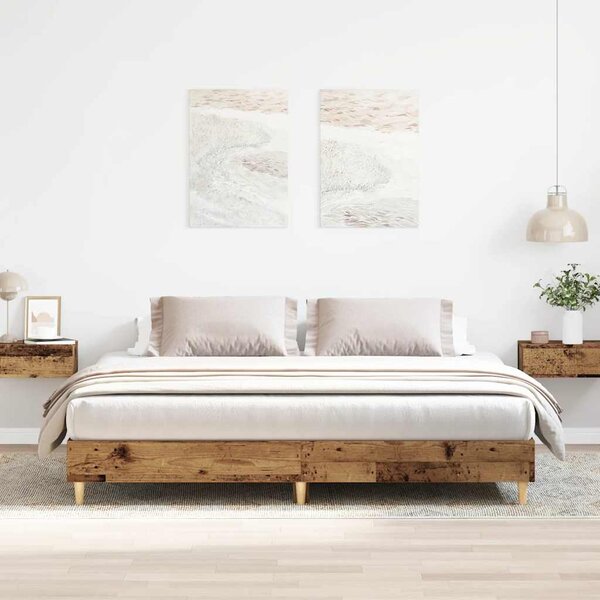 Rám postele bez matrace Staré dřevo 180x200cm Technické dřevo 3329028
