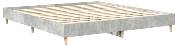 Rám postele bez matrace Betonová šedá Dřevěné konstrukce 3329033