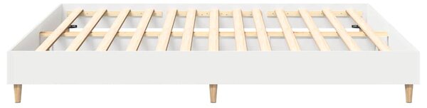 Rám postele bez matrace bílý 160x200cm Dřevěné konstrukce 3329030