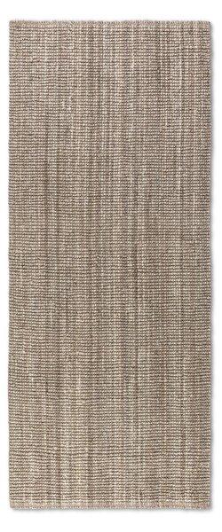 Hanse Home, Běhoun Bouclé Jute 105975 Grey Brown, 80x200, hnědá, chodba / předsíň