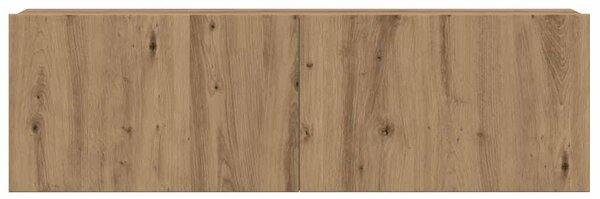 Sada 6 kusů nástěnné TV skříňka dub artisan kompozitní dřevo 3329150