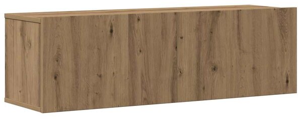 Sada 8 kusů nástěnné TV skříňka dub artisan kompozitní dřevo 3329148
