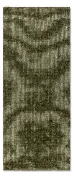 Hanse Home, Běhoun Bouclé Jute 105977 Jungle Green, 80x200, zelená, chodba / předsíň