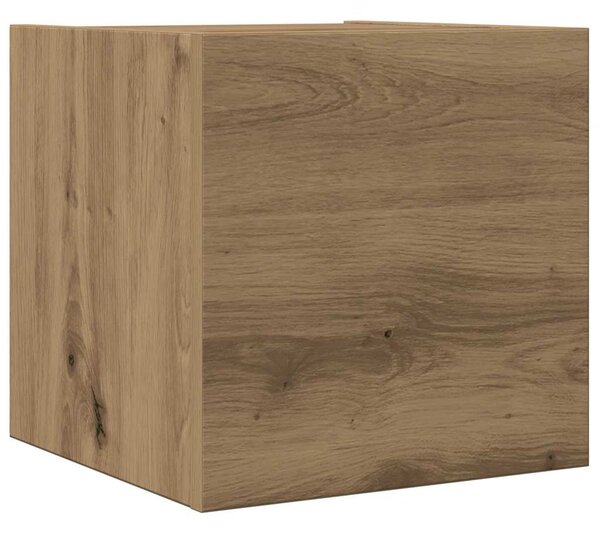 Sada 4 kusů nástěnné TV skříňka dub artisan kompozitní dřevo 3329156