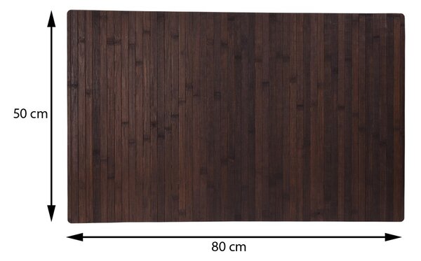 Předložka do koupelny Hannah, 50x80 cm, hnědá