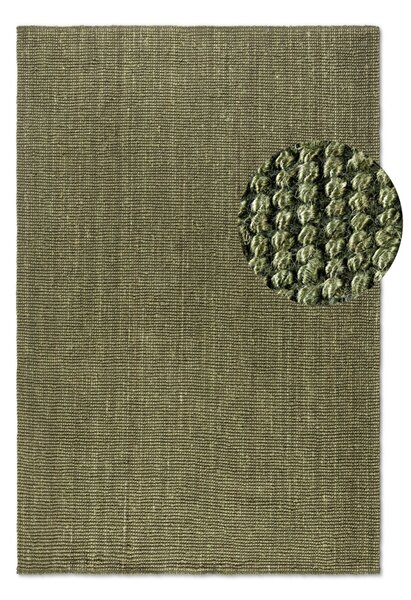 Hanse Home, Kusový koberec Bouclé Jute 105977 Jungle Green, 60x90, zelená, chodba / předsíň