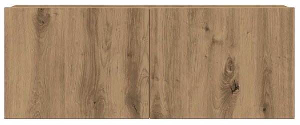 Sada 4 kusů nástěnné TV skříňka dub artisan kompozitní dřevo 3329156