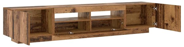 TV stolek s LED old wood 200x35x40 cm kompozitní dřevo 3329165