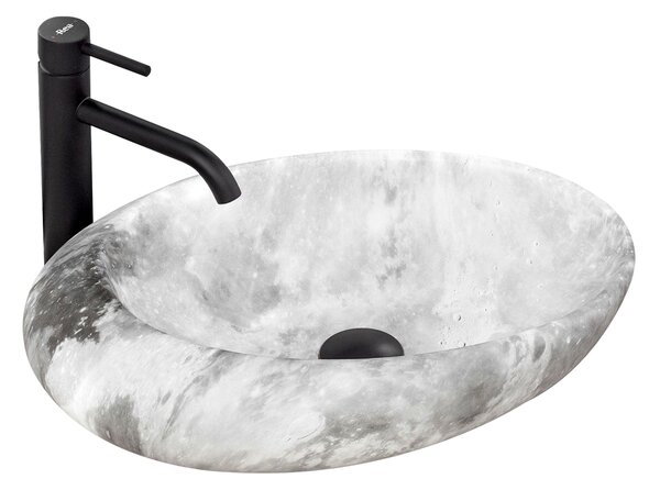 Rea Roxy C umyvadlo, 49 x 31 cm, šedá, REA-U6651