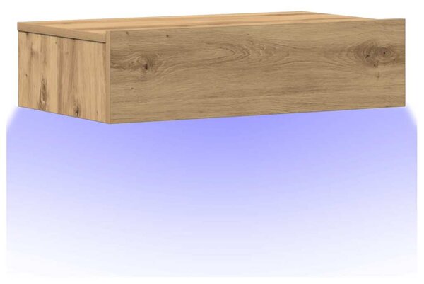 Noční stolek dub artisan 60x35 cm kompozitní dřevo 3329160