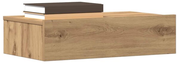 Noční stolek dub artisan 60x35 cm kompozitní dřevo 3329160
