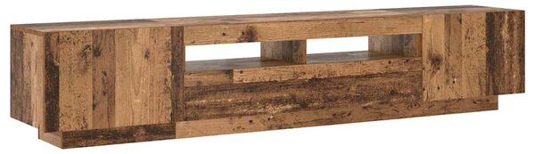 TV stolek s LED old wood 200x35x40 cm kompozitní dřevo 3329165
