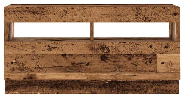 TV stolek s LED old wood 180x35x40 cm kompozitní dřevo 3329163