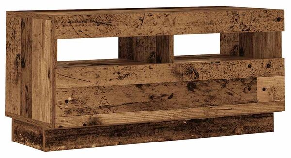 TV stolek s LED old wood 180x35x40 cm kompozitní dřevo 3329163