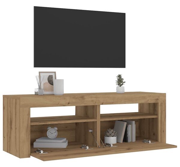 Noční stolky 2 ks s LED osvětlením dub artisan 60 x 35 x 40 cm 3329162