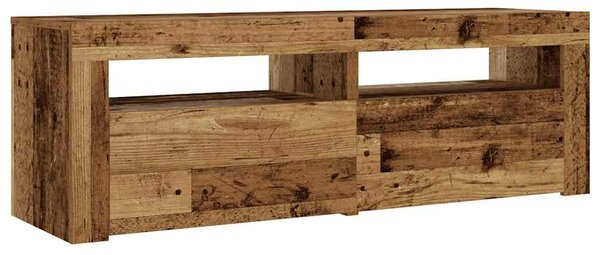 Noční stolky 2 ks s LED osvětlením starého dřeva 60 x 35 x 40cm 3329161