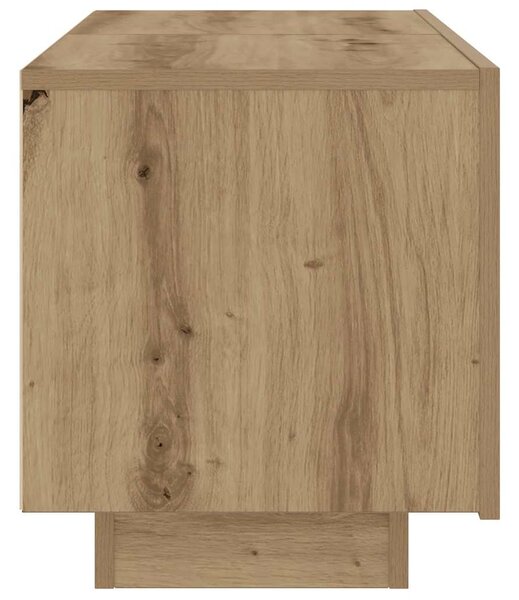 Noční stolek dub artisan 100x35x40 cm kompozitní dřevo 3329174