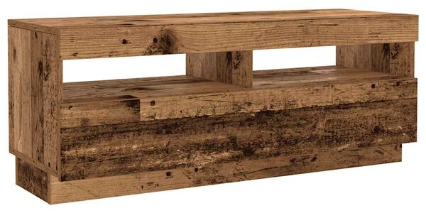 TV stolek s LED old wood 300x35x40 cm kompozitní dřevo 3329169